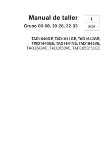 Manual de taller Volvo Penta TAD1640-1651 y TWD1643 Motores 2010 PDF