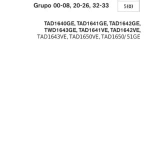 Manual de taller Volvo Penta TAD1640-1651 y TWD1643 Motores 2010 PDF