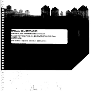 Manual del Operador JCB Excavadoras sobre Orugas Serie JS115 JS130 JS145 JS160 JS180 JS200 JS210 JS220 - Edición en Español PDF