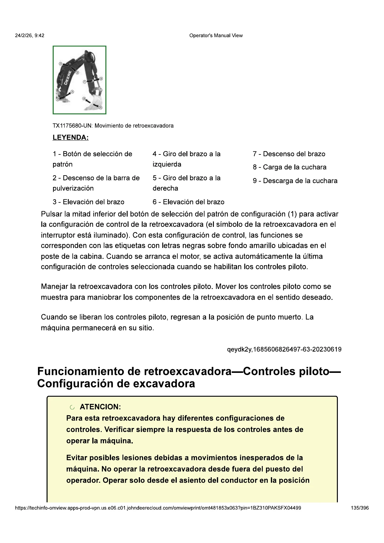 Manual del Operador John Deere 310 P Retroexcavadora Cargadora en Español - PDF - Image 2