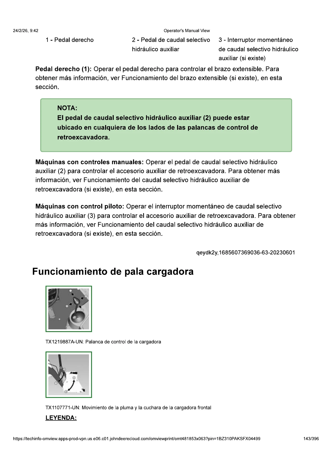 Manual del Operador John Deere 310 P Retroexcavadora Cargadora en Español - PDF - Image 3