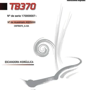 Manual del Operario Takeuchi TB370 en Español - Excavadora Hidráulica PDF