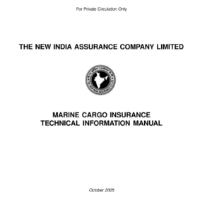 Marine Cargo Insurance Technical Information Manual - New India Assurance PDF