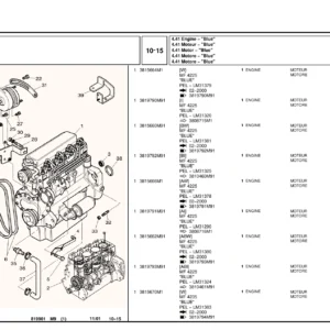 Massey Ferguson 4225 4235 4240 Tractors Parts Catalog Manual - 819901M9 November 2001