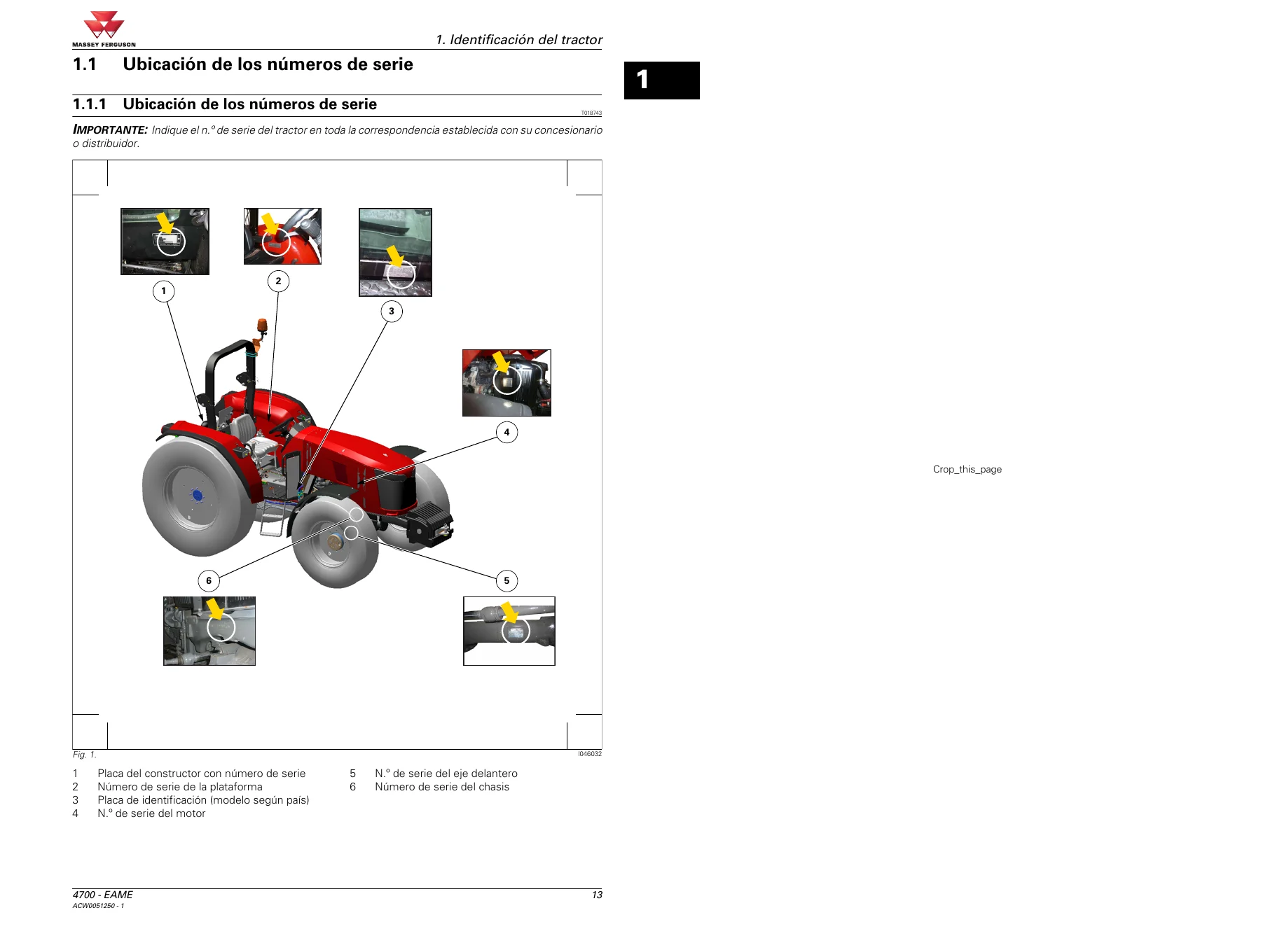 Massey Ferguson 4707 4708 4709 Serie 4700 Manual del Operador en Español - PDF - Image 2