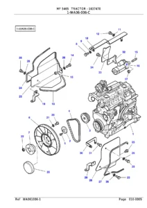 Massey Ferguson 5465 Tractor Parts Catalog 1637470 - Illustrated PDF Parts Manual