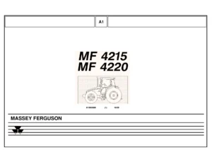 Massey Ferguson MF 4215 MF 4220 Tractor Parts Catalog 819900M6 - PDF