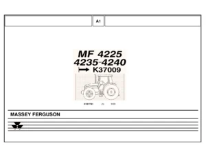 Massey Ferguson MF 4225 4235 4240 Tractors Parts Catalog 819917M1 November 2001 - PDF Download