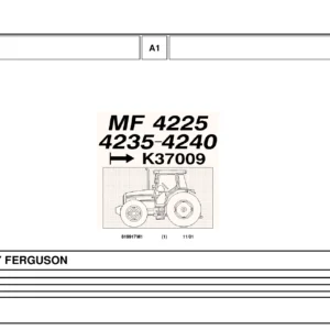 Massey Ferguson MF 4225 4235 4240 Tractors Parts Catalog 819917M1 November 2001 - PDF Download