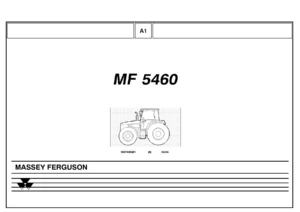 Massey Ferguson MF 5460 Parts Catalog 1637469M1 - Illustrated PDF