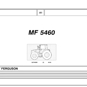 Massey Ferguson MF 5460 Parts Catalog 1637469M1 - Illustrated PDF