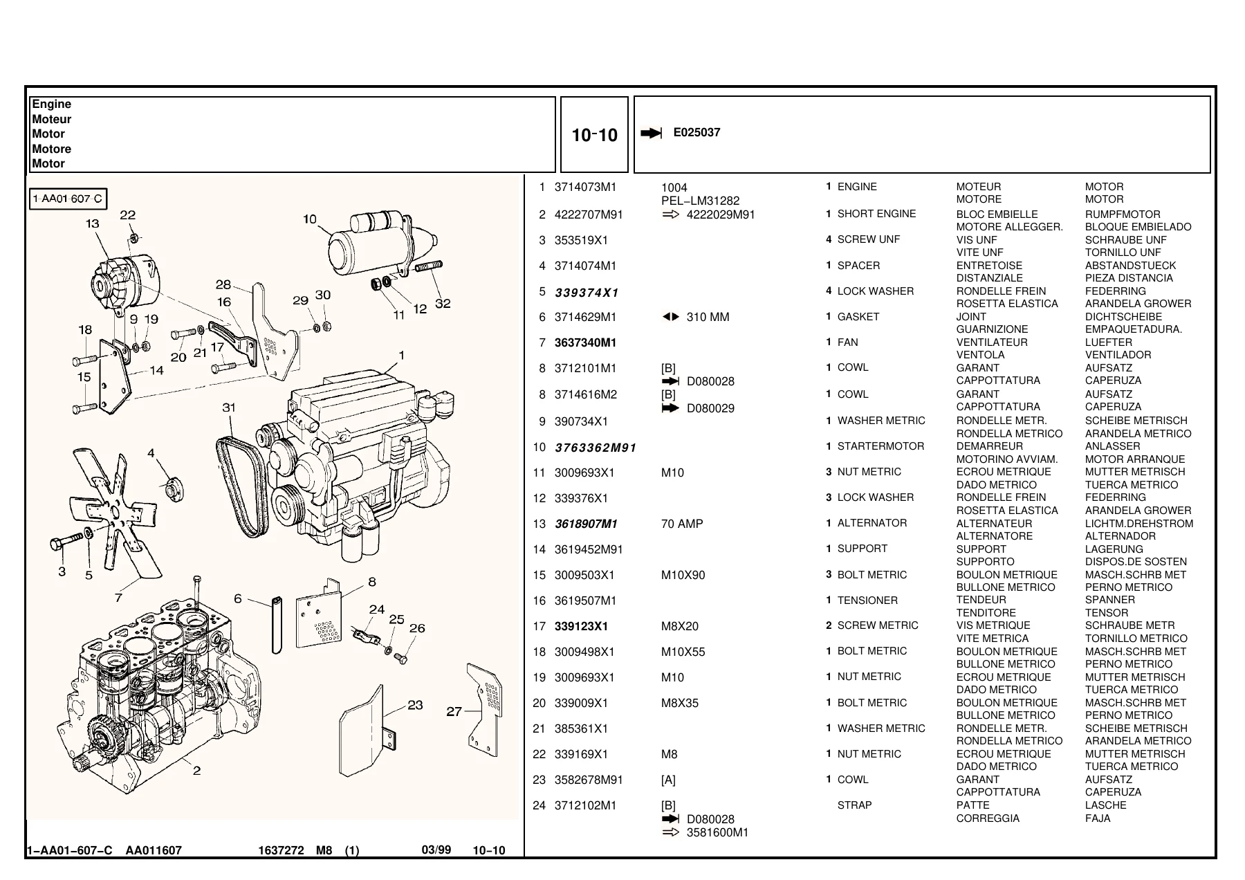 Massey Ferguson MF 6110 Tractor Parts Catalog 1637272M8 - PDF Download - Image 3