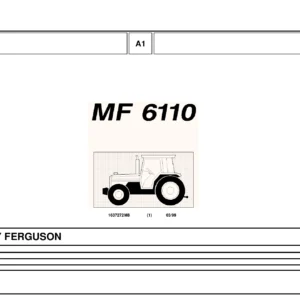 Massey Ferguson MF 6110 Tractor Parts Catalog 1637272M8 - PDF Download