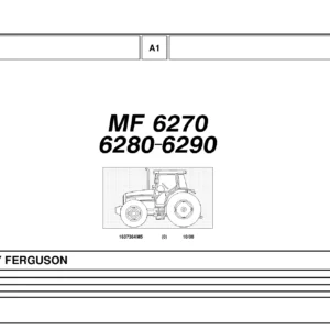 Massey Ferguson MF 6270 6280 6290 Parts Catalog 1637364M5 2000 PDF