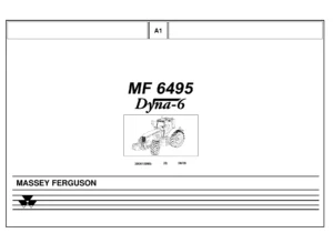 Massey Ferguson MF 6495 Dyna-6 Tractor Parts Catalog 3906109M5 - PDF Download