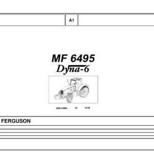 Massey Ferguson MF 6495 Dyna-6 Tractor Parts Catalog 3906109M5 - PDF Download