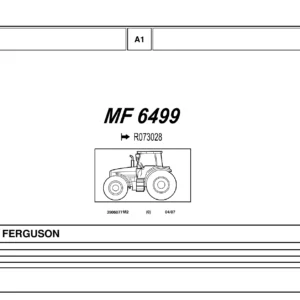 Massey Ferguson MF 6499 Tractor Parts Catalog 2007 - Illustrated PDF Manual