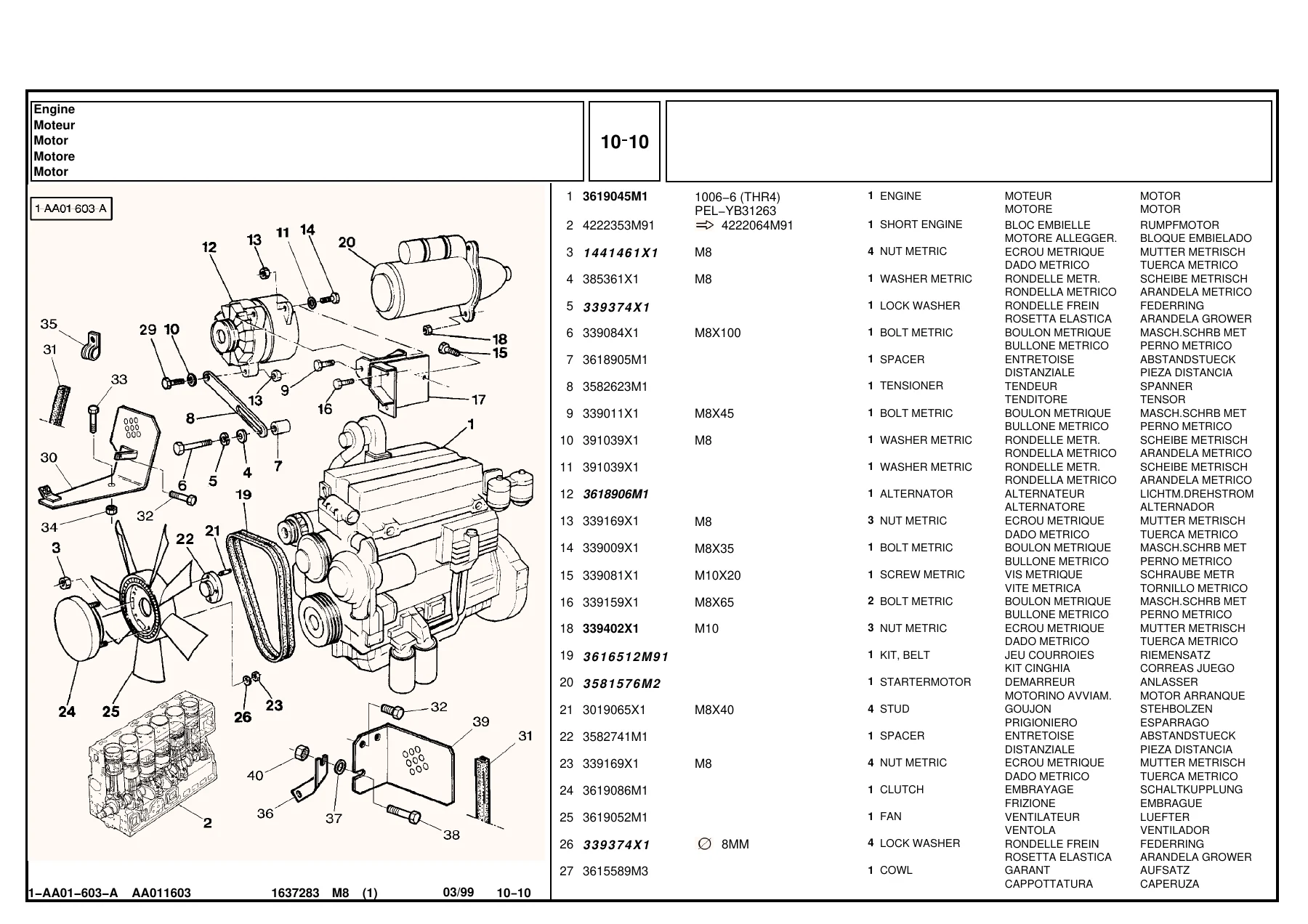 Massey Ferguson MF 8130 Tractor Parts Catalog Manual 1637283M8 PDF - Image 2