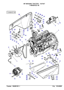 Massey Ferguson MF 8450 & MF 8460 Tractor Parts Catalog PDF - 1637447