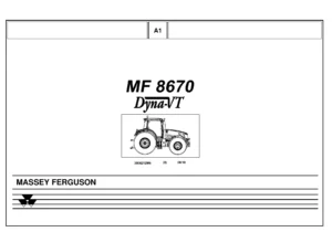 Massey Ferguson MF 8670 Dyna-VT Tractor Parts Catalog 3906212M6