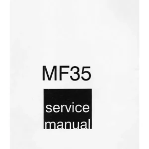 Massey Ferguson MF35 FE-35 Tractor Workshop Service Manual - PDF Download