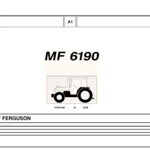 Massey Ferguson MF6190 Tractor Parts Catalog 1637331M4 - 1999 PDF