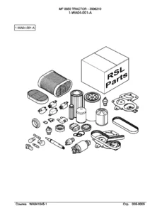 Massey Ferguson MF8650 Tractor Parts Catalog Manual - PDF Download (3906210)