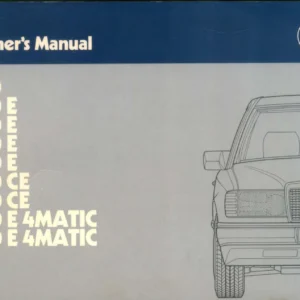 Mercedes-Benz 200E 230E 260E 300E 230CE 300CE 4MATIC Workshop Service Manual PDF