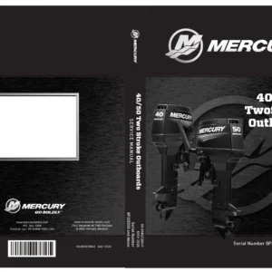 Mercury 40/50hp Two Stroke Outboards Service Manual 90-8M0228641 2024