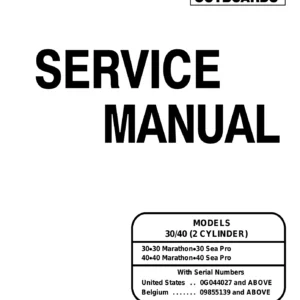 Mercury Mariner 30 40 HP Outboard Service Manual PDF - 2 Cylinder 1997 Repair Guide