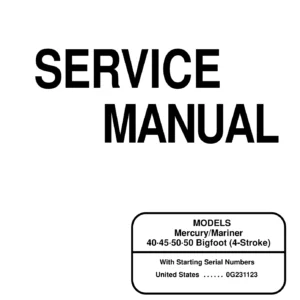 Mercury Mariner 40 45 50 HP 4-Stroke Outboard Service Manual 1999 - 50 Bigfoot Repair PDF