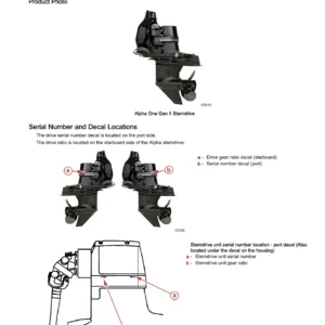 Mercury MerCruiser Alpha One Generation II Sterndrive Service Manual 90-8M0164047