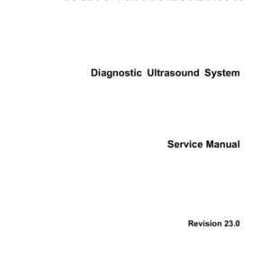 Mindray DC-8 DC-8 PRO DC-8 CV DC-8 EXP DC-8S Diagnostic Ultrasound Service Manual Revision 23.0