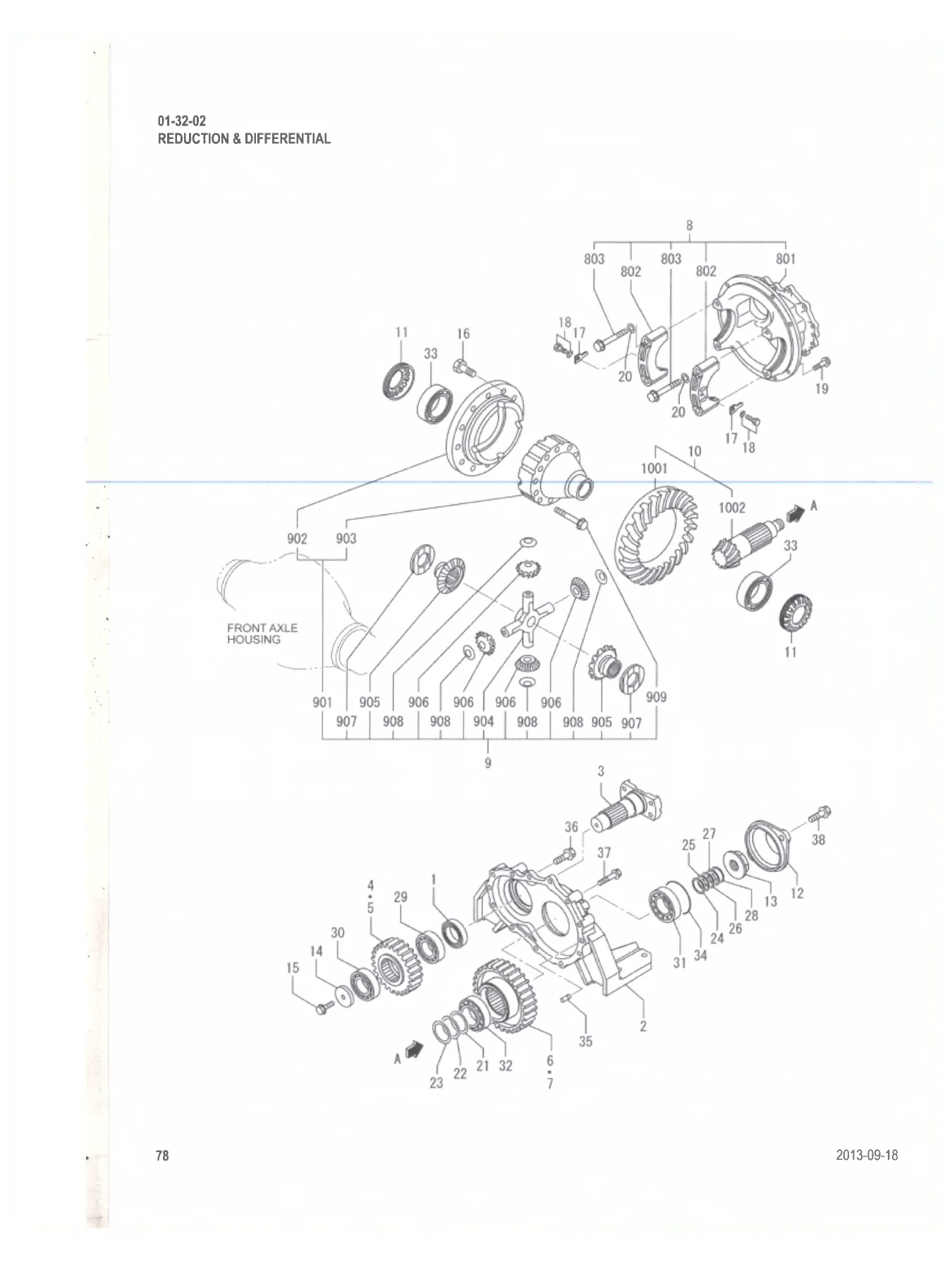 Mitsubishi FD30N FD35N Forklift Parts Manual - Chassis, Mast & Options 98738-0C310 - Image 3