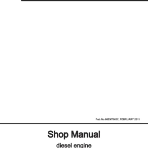 Mitsubishi Fuso 6M6 EURO V Diesel Engine Shop Manual - 6M60T1 6M60T2