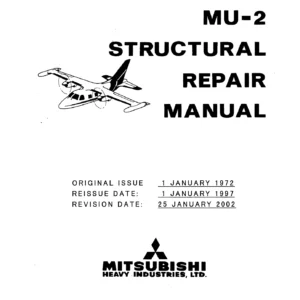 Mitsubishi MU-2B Series Structural Repair Manual YET 72035A PDF