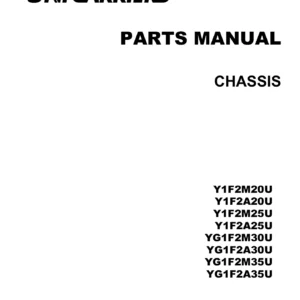 Mitsubishi Unicarriers 1F2 Series QD32 Engine Chassis Parts Manual 2020