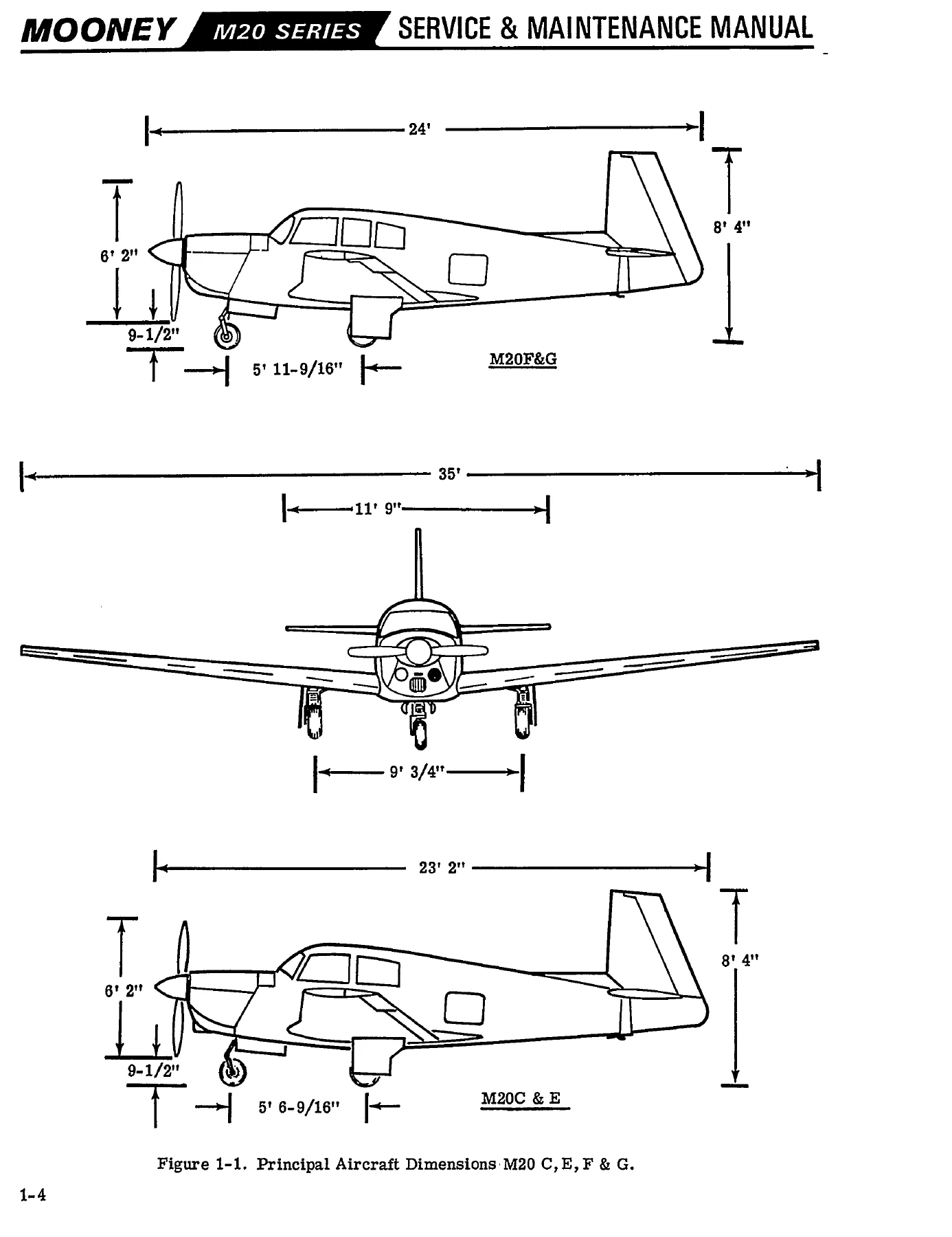 Mooney M20 Series C E F G J 1968-1984 Service & Maintenance Manual PDF - Image 2