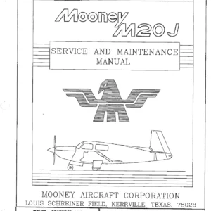 Mooney M20J Service and Maintenance Manual - Manual No. 123 - December 1998