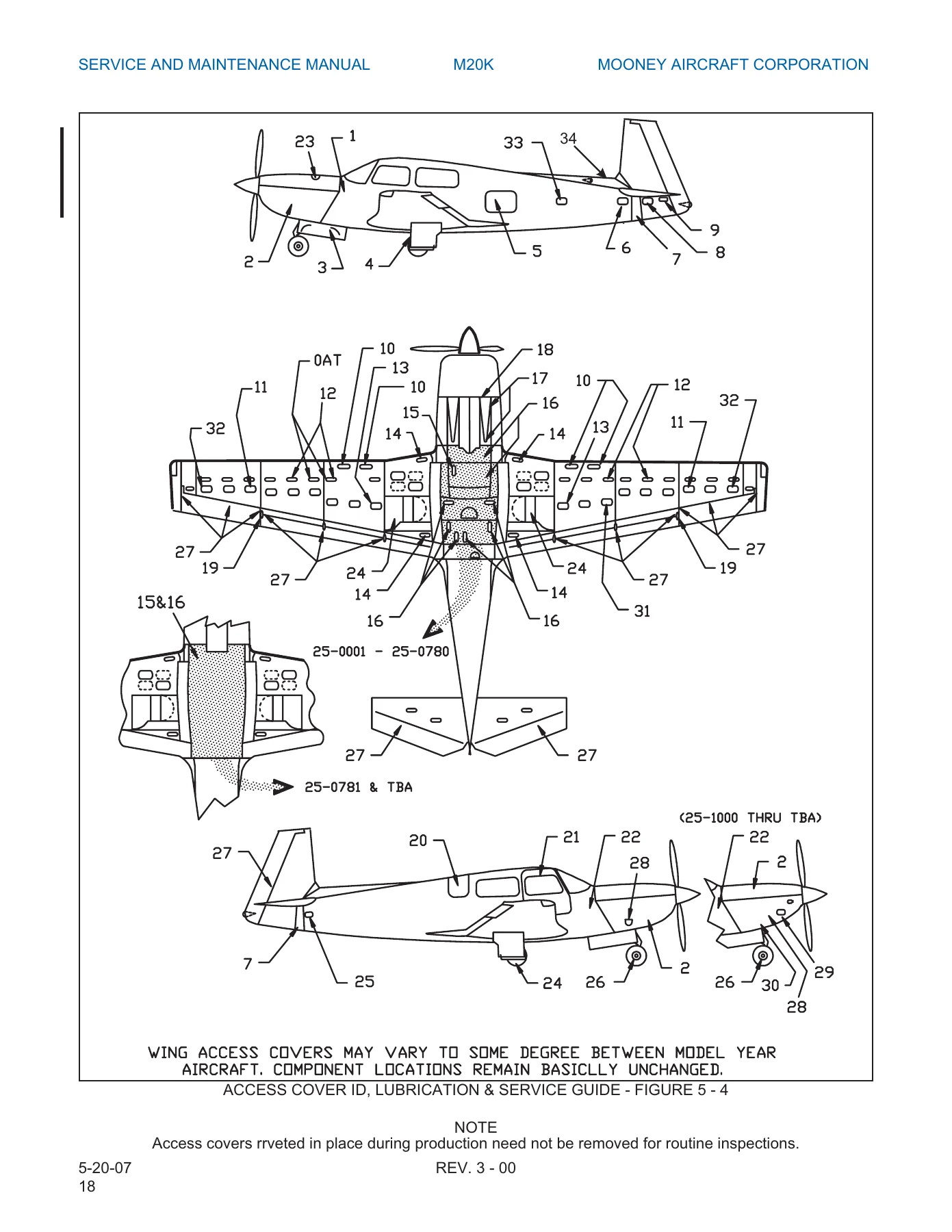 Mooney M20K Service and Maintenance Manual MAN134 Rev B - 1997-2014 PDF - Image 2