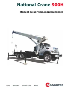 National Crane 900H Manual de Servicio - Grúa Telescópica PDF en Español