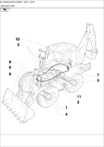 New Holland B110B Tier III (2008) Backhoe Loader Parts Catalogue