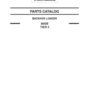 New Holland B95B Tier 3 Backhoe Loader Parts Catalog 87659788 NA 2008 - PDF