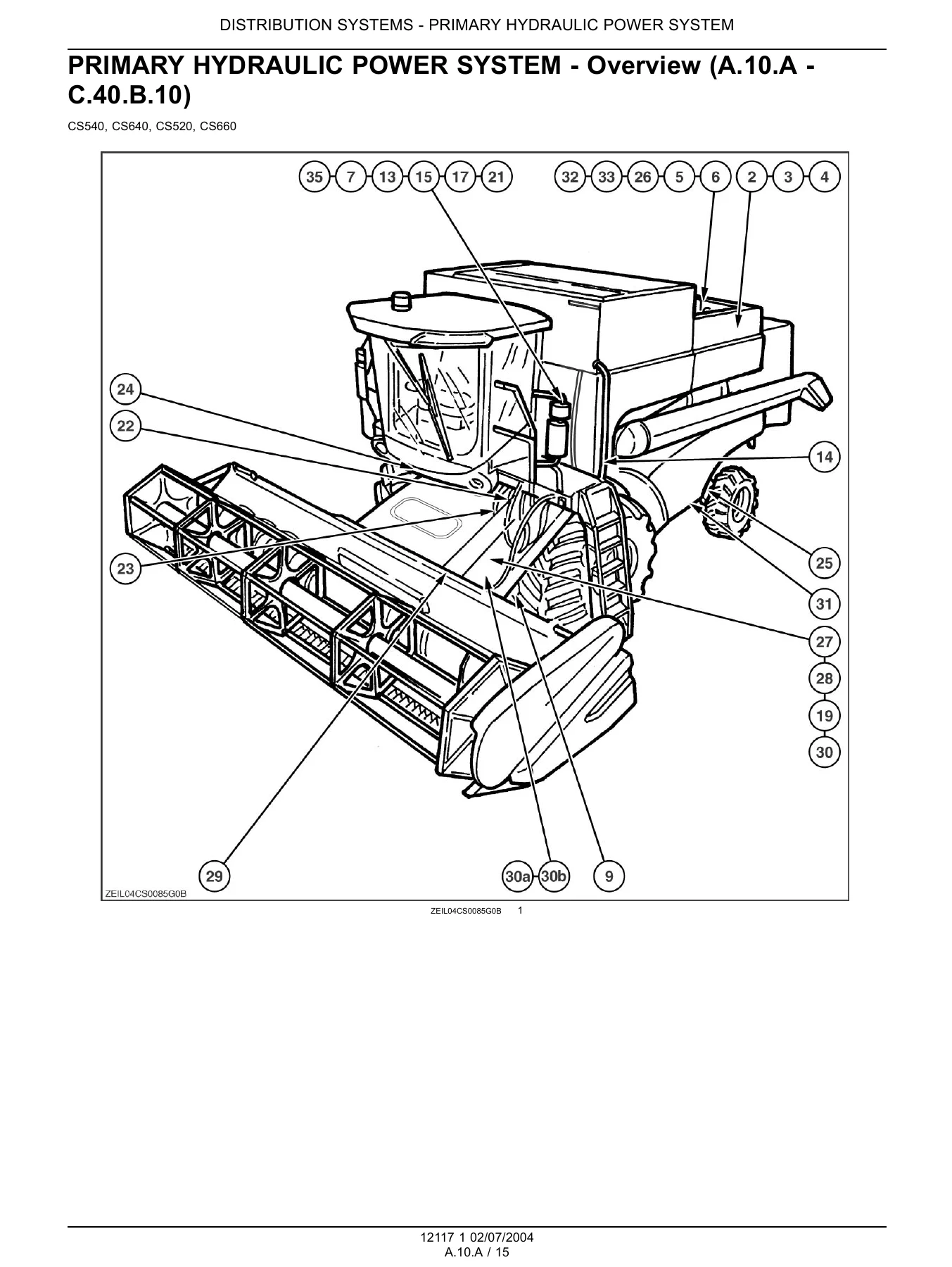 New Holland CS520 CS540 CS640 CS660 Combine Harvester Repair Manual 2004 PDF - Image 3