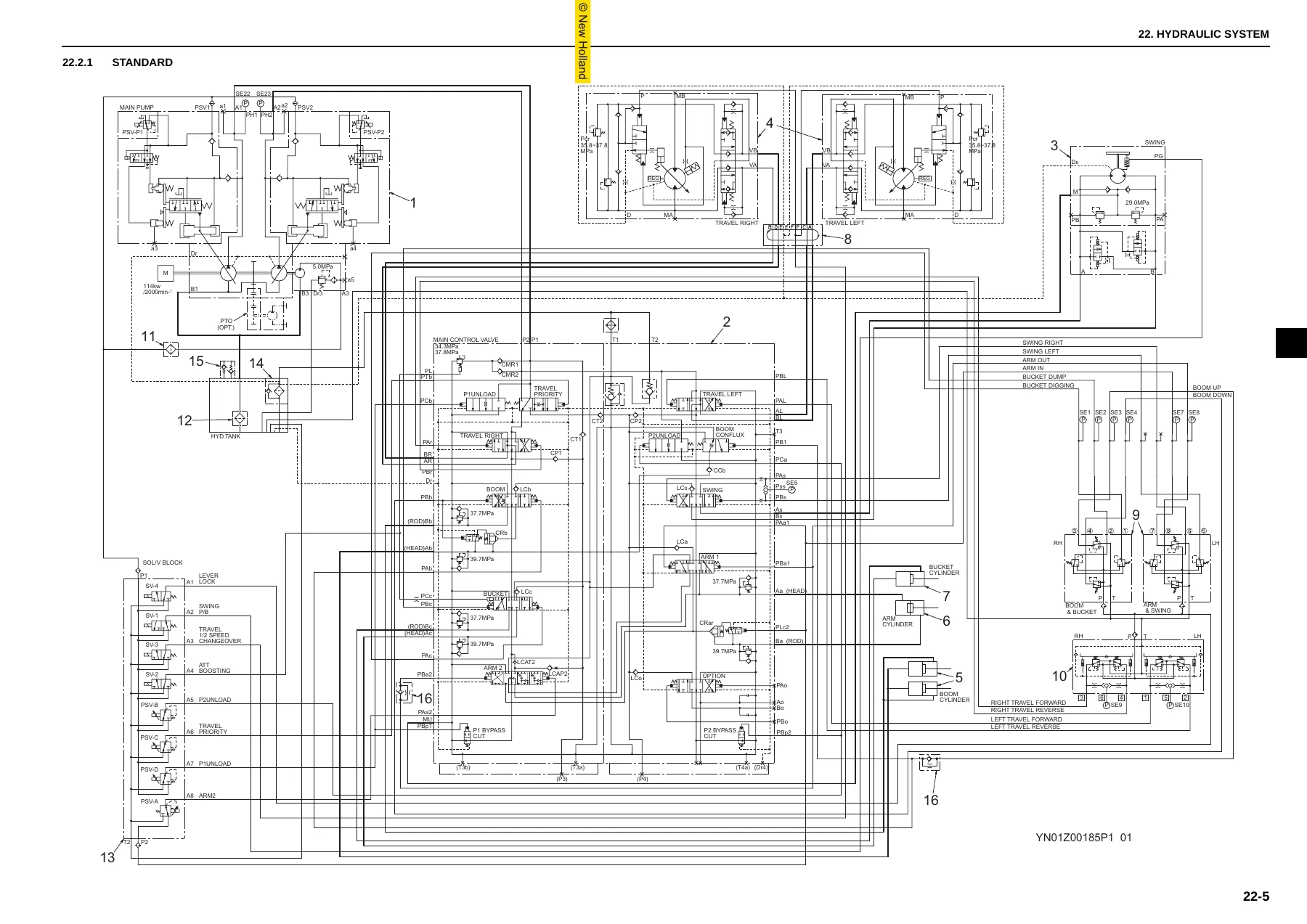 New Holland E215B E215BLC HS Engine Excavator Shop Manual PDF 87731204 - Image 2