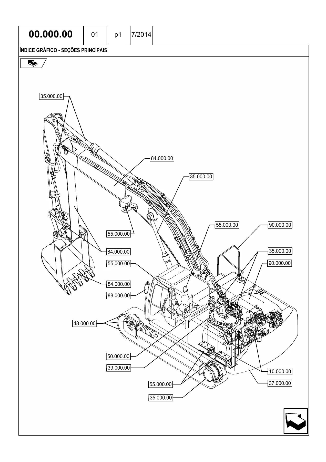 New Holland E215C E245C Excavator Parts Catalog 2014 - PDF Parts Manual 47619458 - Image 3