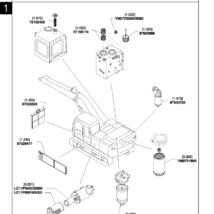 New Holland E385B Excavator Parts Catalog 87676742 - E385BLC E385BEL E385BLCT E385BELT PDF