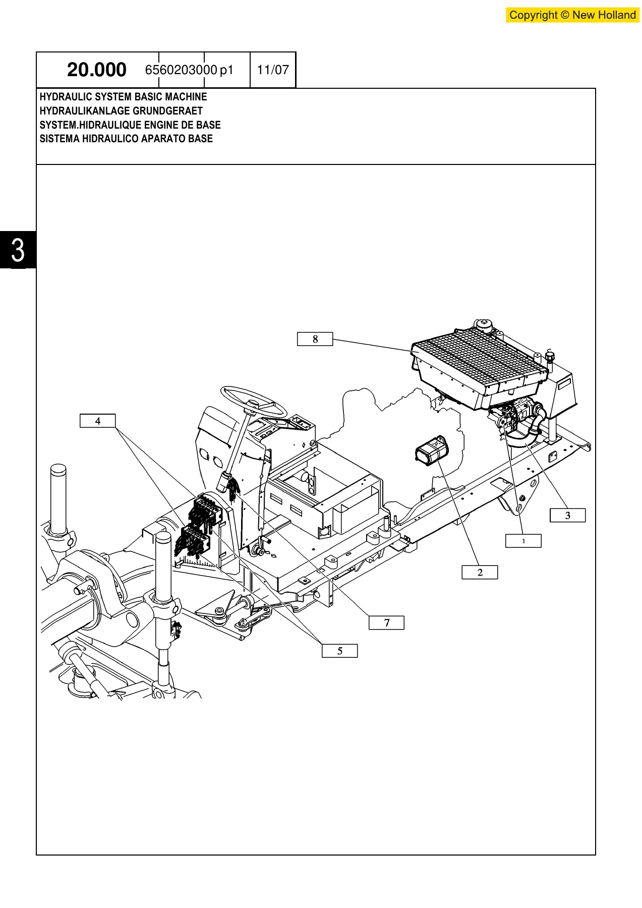 New Holland F106.6A Tier III Grader Service Parts Catalogue PDF - Print 87726993 - Image 3