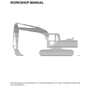 New Holland Kobelco E485 Excavator Workshop Manual 604.13.472 - March 2005 PDF