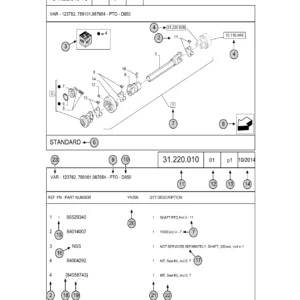 New Holland L223 Tier 3 Skid-Steer Loader Parts Catalog PDF